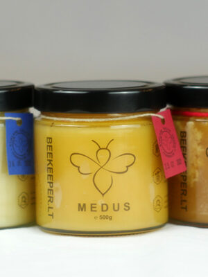 Miško ir pievų žiedų nektaro medus